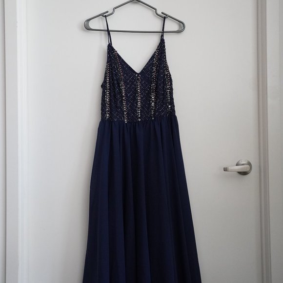 Dark blue long dress - Picture 10 of 10